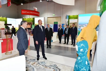Prezident İlham Əliyev SPECA ölkələrinin sərgisinin açılışında iştirak edib - YENİLƏNİB