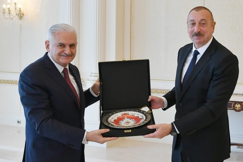 President Aliyev receives former Turkish PM