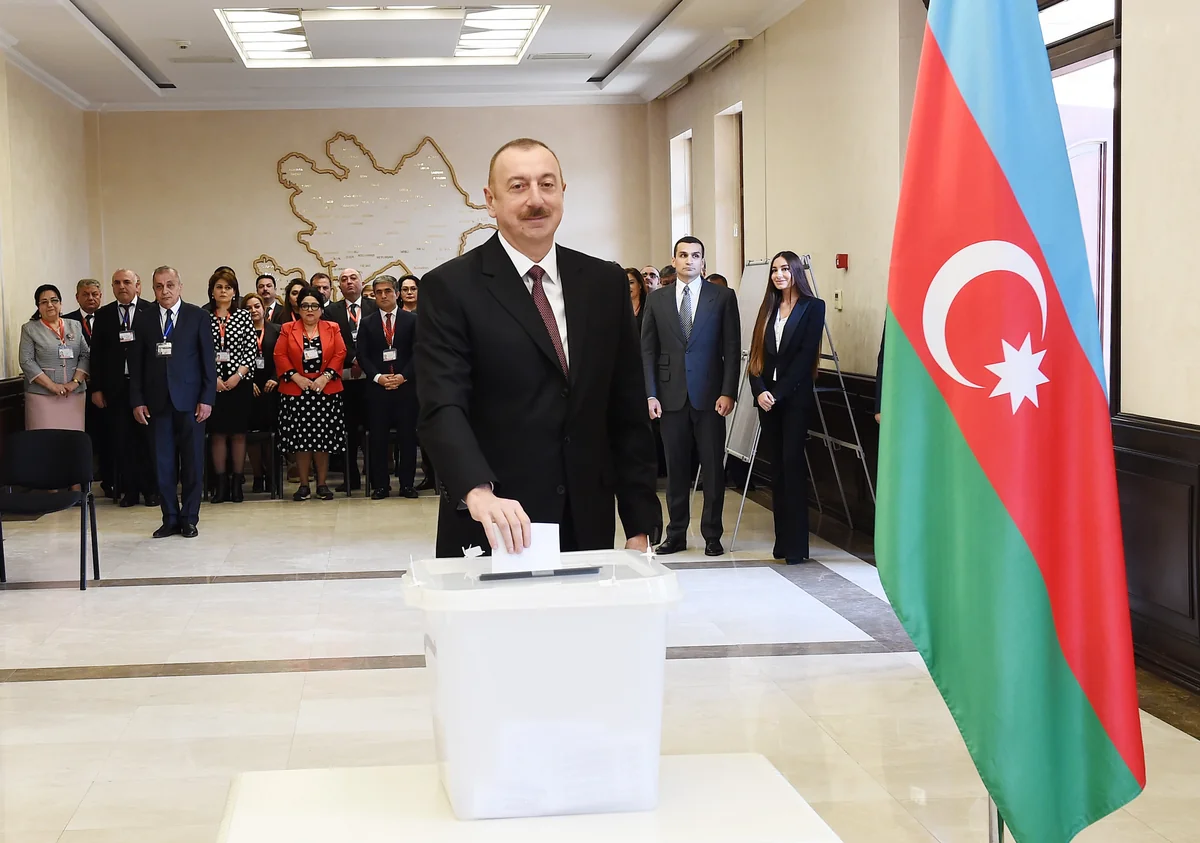 President Ilham Aliyev votes