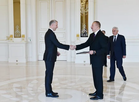 Президент Ильхам Алиев принял верительные грамоты руководителя представительства Европейского Союза в Азербайджане