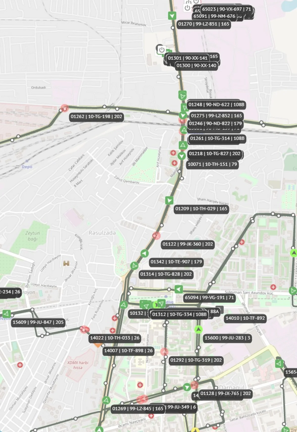 BNA: 33 müntəzəm marşrut xətti üzrə 79 avtobus gecikir