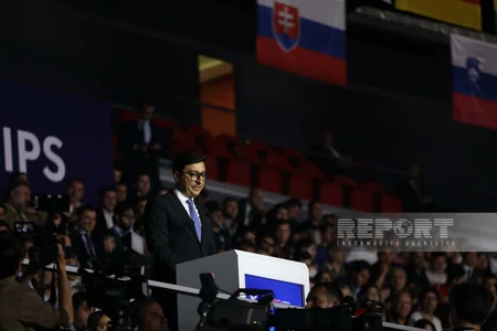 Prezident İlham Əliyev və Mehriban Əliyeva Bakıda taekvondo üzrə dünya çempionatının açılış mərasimini izləyiblər - YENİLƏNİB