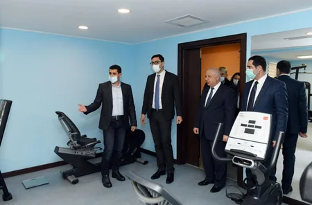 Fərid Qayıbov qərb bölgəsində idman obyektlərinin fəaliyyəti ilə tanış olub