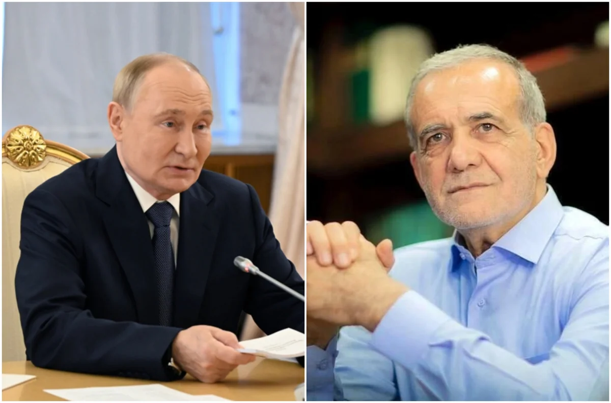 Putinlə Pezeşkian Aşqabadda görüşüb