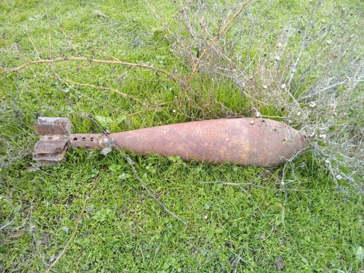 Ağcabədidə minaatan mərmisi tapılıb