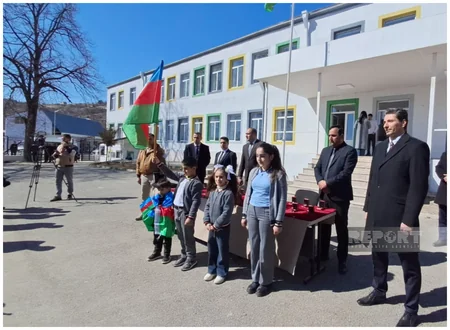 Ağdərənin Həsənriz kəndinə növbəti köç karvanı çatıb, açarlar təqdim edilib - YENİLƏNİB-2