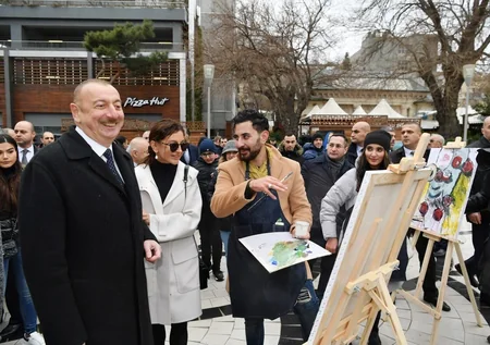 Prezident İlham Əliyev Novruz bayramı münasibətilə ümumxalq şənliyində iştirak edib - YENİLƏNİB-3