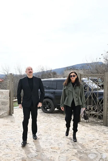 President Ilham Aliyev and First Lady Mehriban Aliyeva attend several openings and inspect construction work in Shusha
