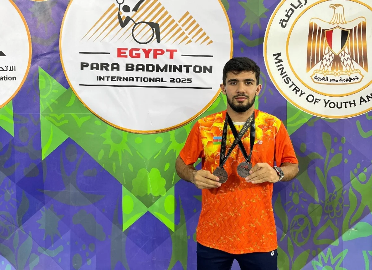 Azərbaycan parabadmintonçusu Misirdə iki bürünc medal qazanıb