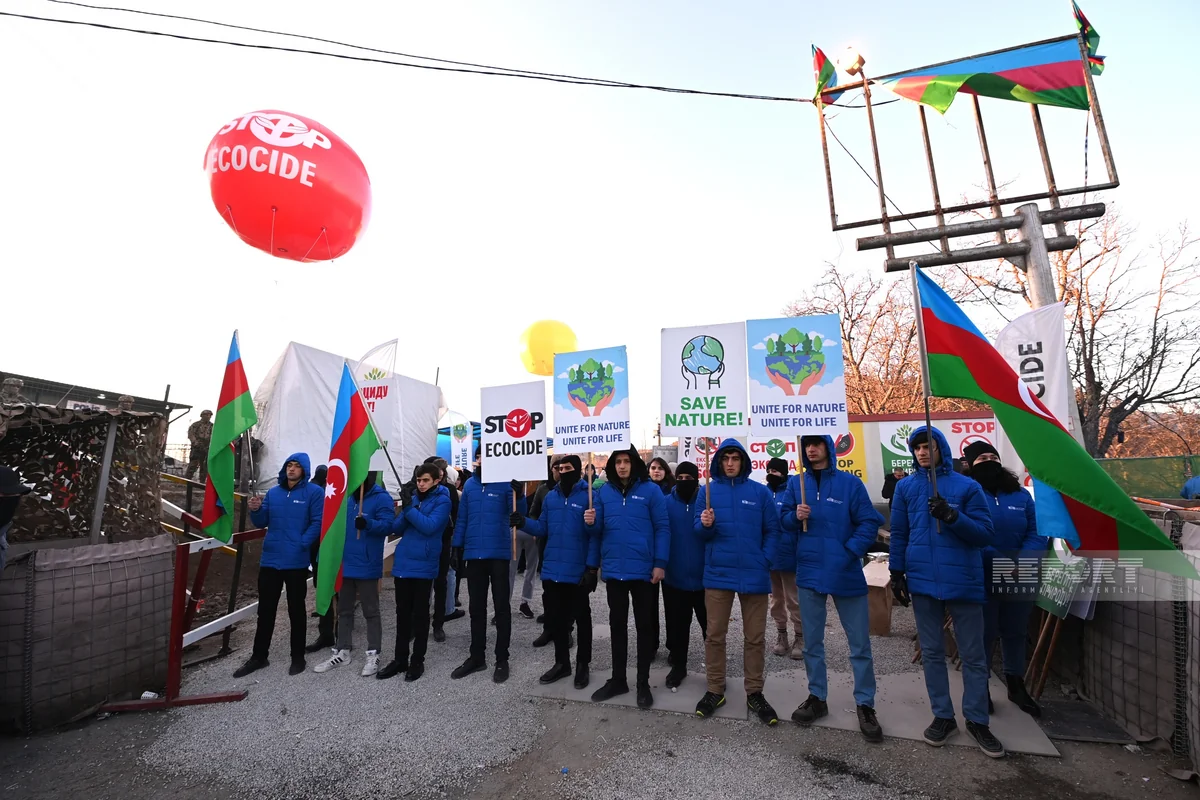 Protest on Khankandi-Lachin enters its 18th days