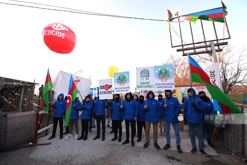 Protest on Khankandi-Lachin enters its 18th days