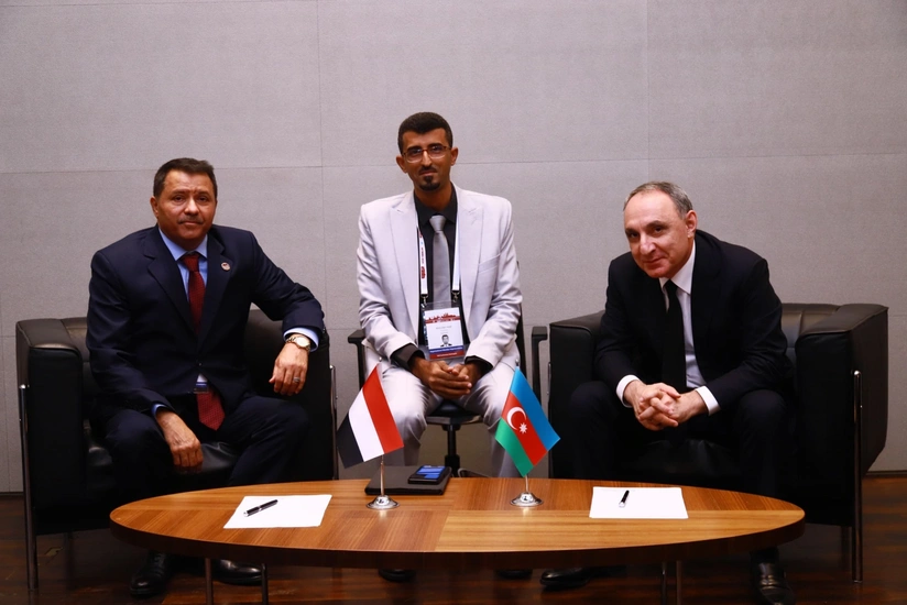 Kamran Əliyev yəmənli həmkarı ilə görüşüb