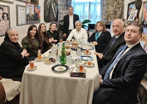 Leyla Əliyeva və Arzu Əliyeva Polad Həşimovun evində olublar