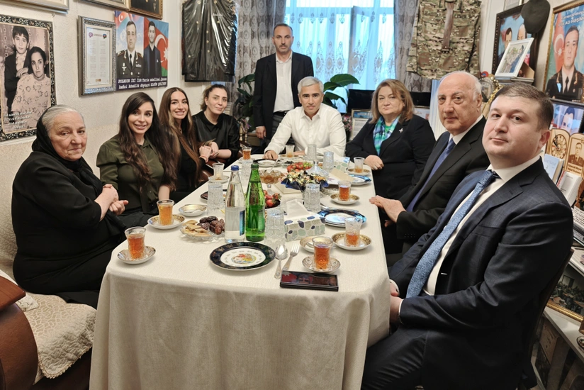 Leyla Əliyeva və Arzu Əliyeva Polad Həşimovun evində olublar