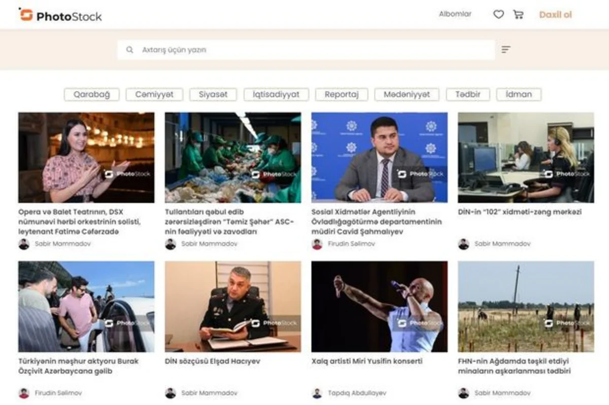 Azərbaycanda eksklüziv fotoların yeni ünvanı - “PhotoStock” fəaliyyətə başlayıb