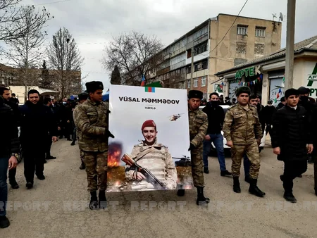 Vətən müharibəsi şəhidi dəfn edildi - YENİLƏNİB