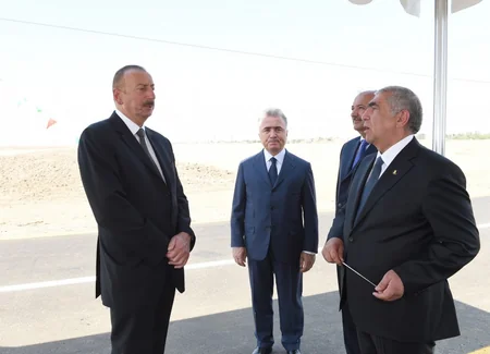 Prezident İlham Əliyev Cəlilabad-Astanlı-Cəngan-Soltankənd avtomobil yolunun açılışında iştirak edib