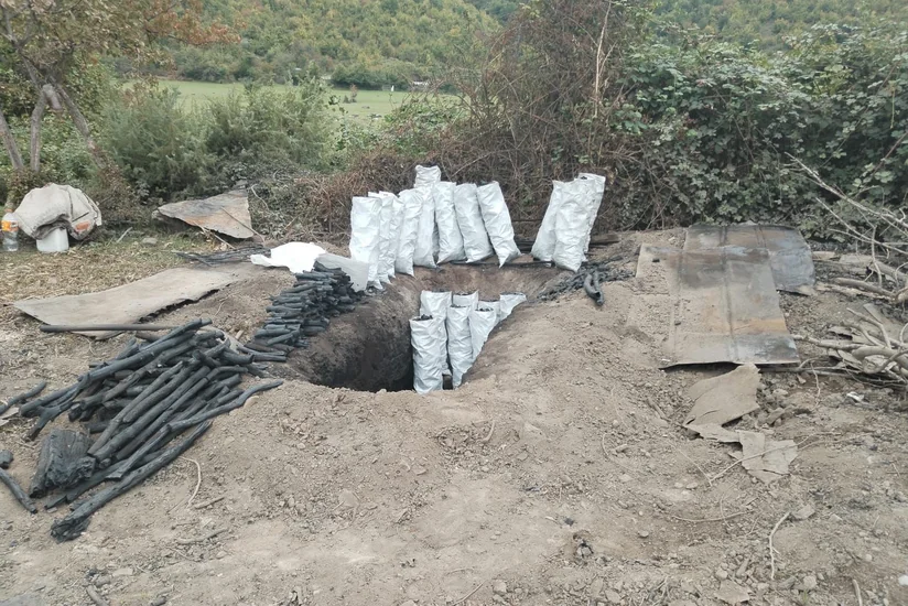 Oğuzda qanunsuz kömür istehsal edən şəxs barəsində qanunamüvafiq tədbir görülüb