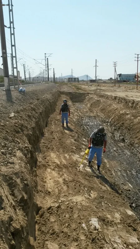 Lökbatanda partlamamış top mərmisi tapılıb