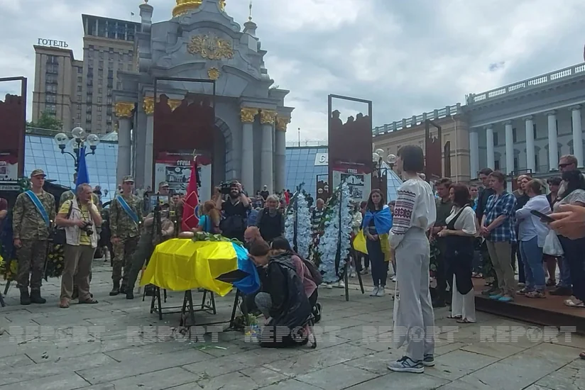 In Ukraine, funeral for soldier killed in war