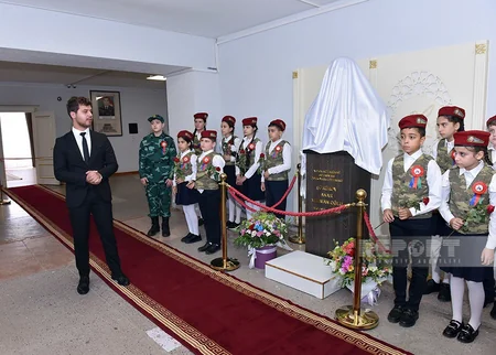 Sumqayıtda şəhid mayor Anar Şükürovun büstünün və xatirə muzeyinin açılışı olub