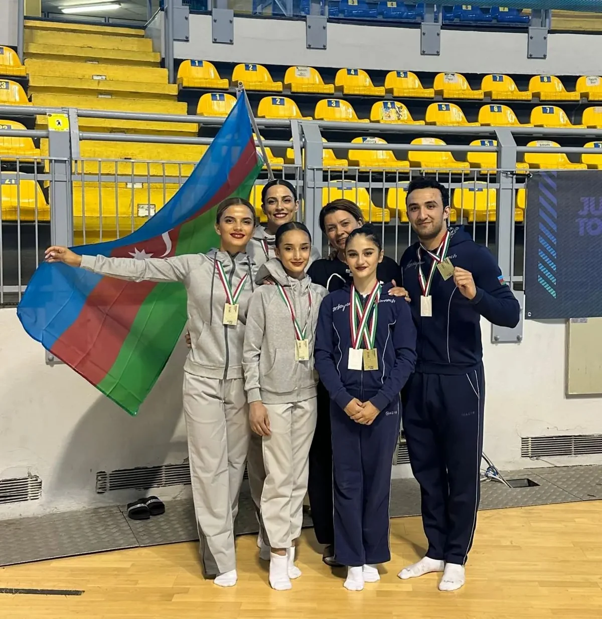 Azərbaycan gimnastları İtaliyada qızıl və gümüş medal qazanıblar