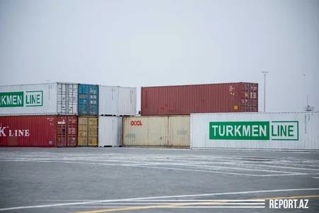 Tranzit yüklər Bakı Limanından keçir - VİDEOREPORTAJ