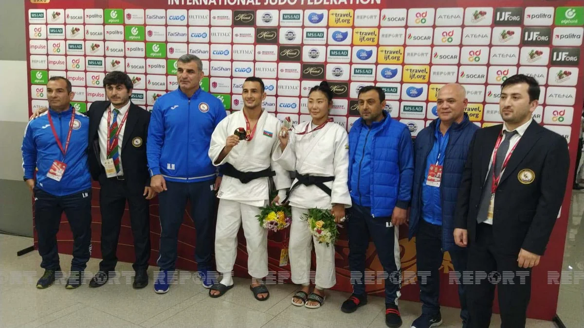 Böyük Dəbilqə: Azərbaycan cüdoçuları ilk gündə 3 medal qazanıb