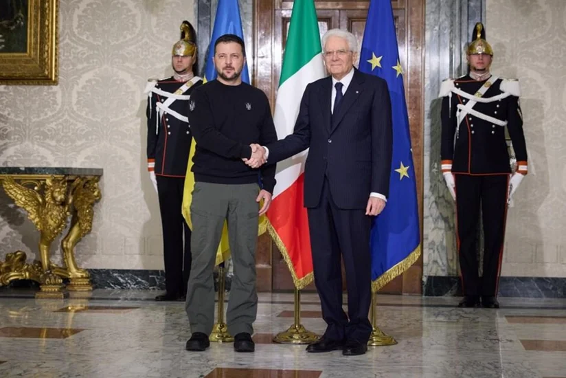 Владимир Зеленский встретился с президентом Италии Серджо Маттареллой