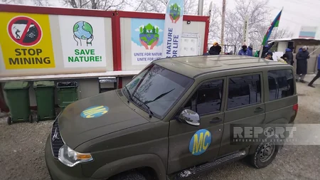 Total of 43 vehicles of peacekeepers pass unimpededly through Khankandi-Lachin road - VIDEO