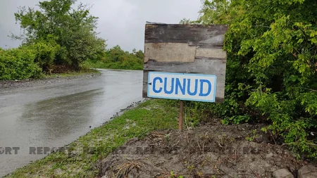 Şəkidə selin zərər vurduğu kəndlə əlaqə təmin edilib