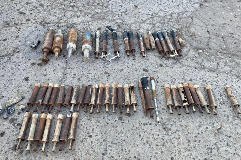 В Гарадаге обнаружено большое число боеприпасов