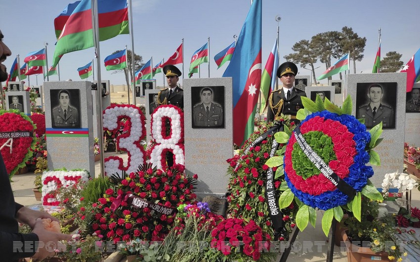 Vətən müharibəsi şəhidinin abidə kompleksinin açılış mərasimi keçirilib