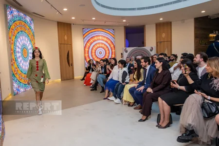 Students of boarding school present their works at Nine Senses Center