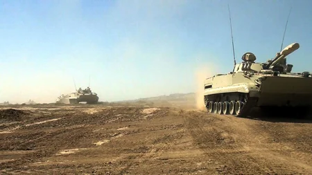 Проведен основной этап командно-штабных военных игр с боевой стрельбой