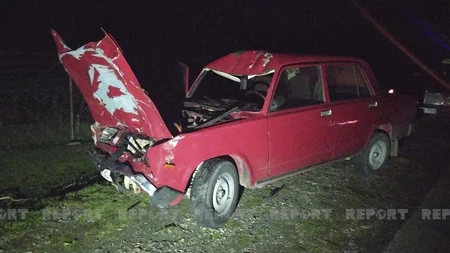 Oğuzda yol qəzası baş verib, ata və qızı xəsarət alıb