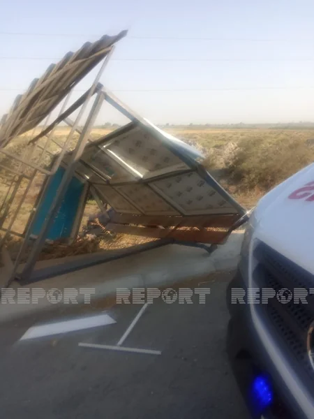 Kürdəmirdə yol qəzası baş verib, xəsarət alan var