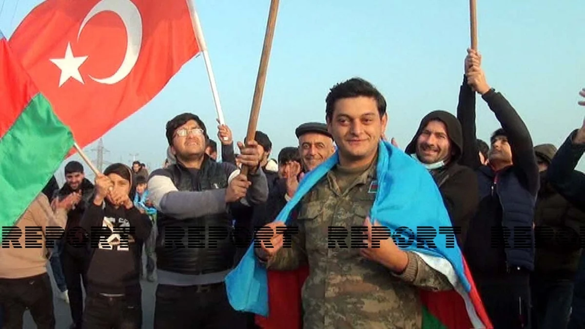 Лянкяран встречает победителей Отечественной войны