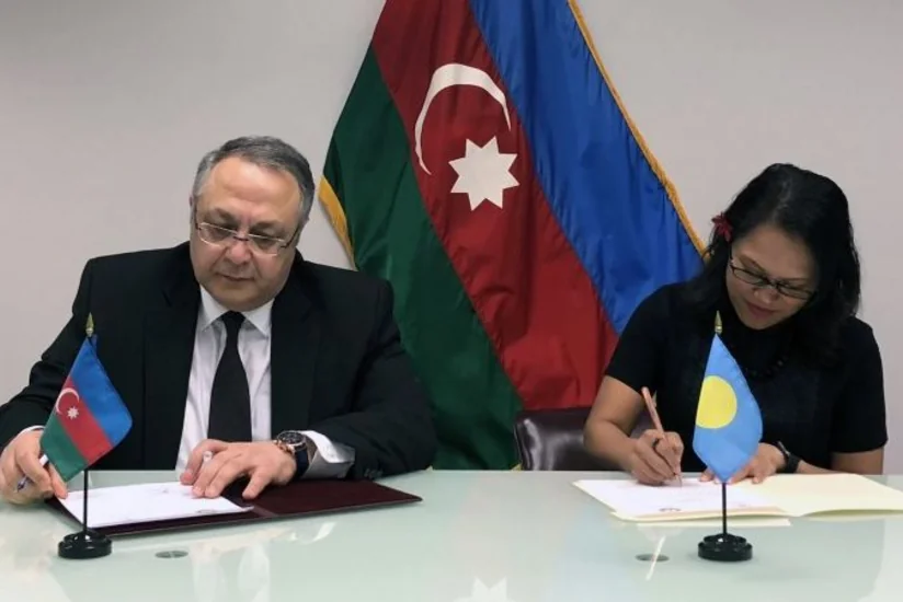 Azərbaycan və Palau arasında diplomatik münasibətlərin qurulması barədə birgə kommunike imzalanıb