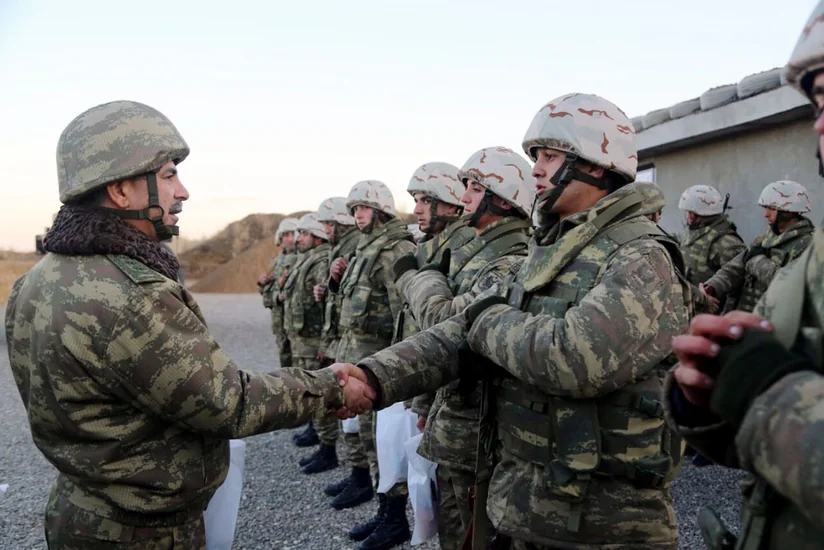 Azerbaijani Defense Minister inaugurates soldier's barrack on forward defense line