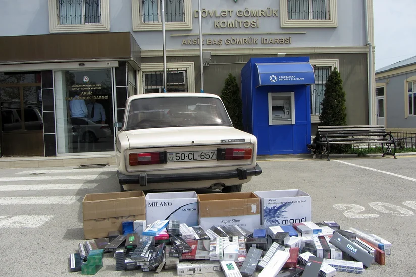 Azərbaycana qaçaqmalçılıq yolu ilə gətirilmiş siqaretlərin realizə edilməsinin qarşısı alınıb