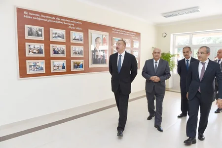 Qusarın Hil kəndində tam orta məktəbin yeni binası istifadəyə verilib