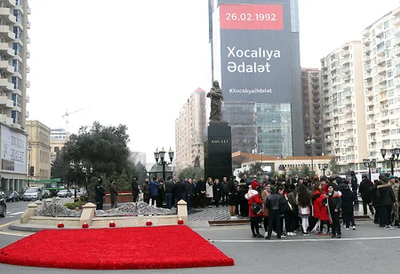 Gianni de Biasi visits memorial to Khojaly genocide victims