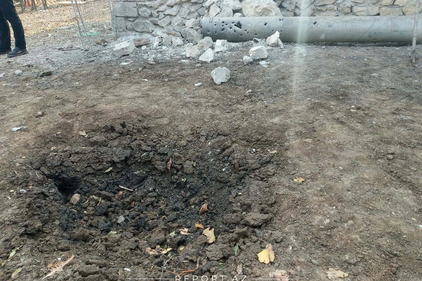 Enemy fired about 10 artillery shells at Aghdam