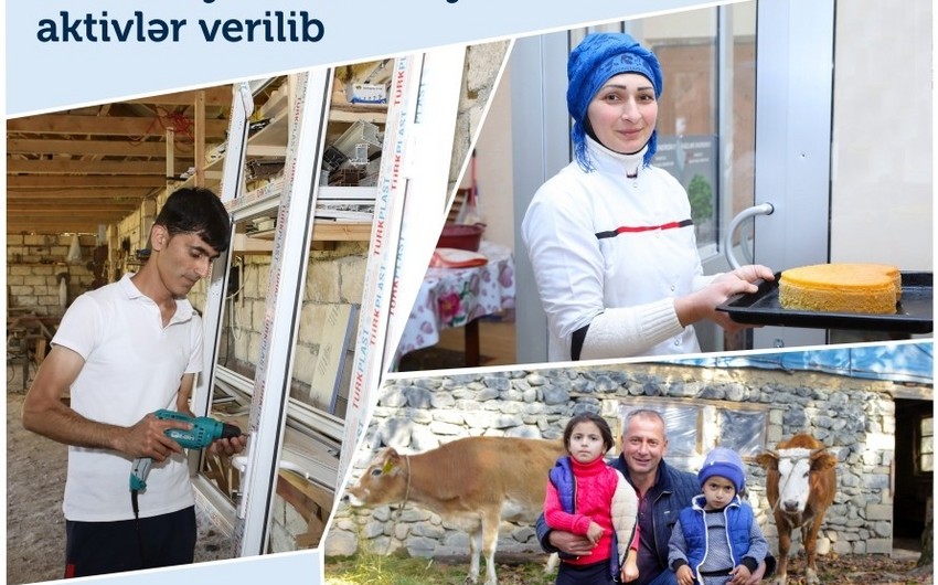 Özünüməşğulluq proqramı çərçivəsində daha 420 ailəyə aktivlər verilib