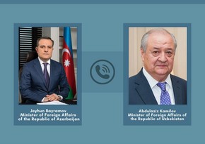 Ceyhun Bayramovun özbəkistanlı həmkarı ilə telefon danışığı olub