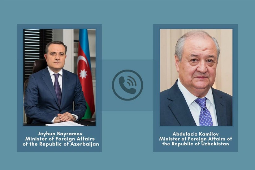 Ceyhun Bayramovun özbəkistanlı həmkarı ilə telefon danışığı olub