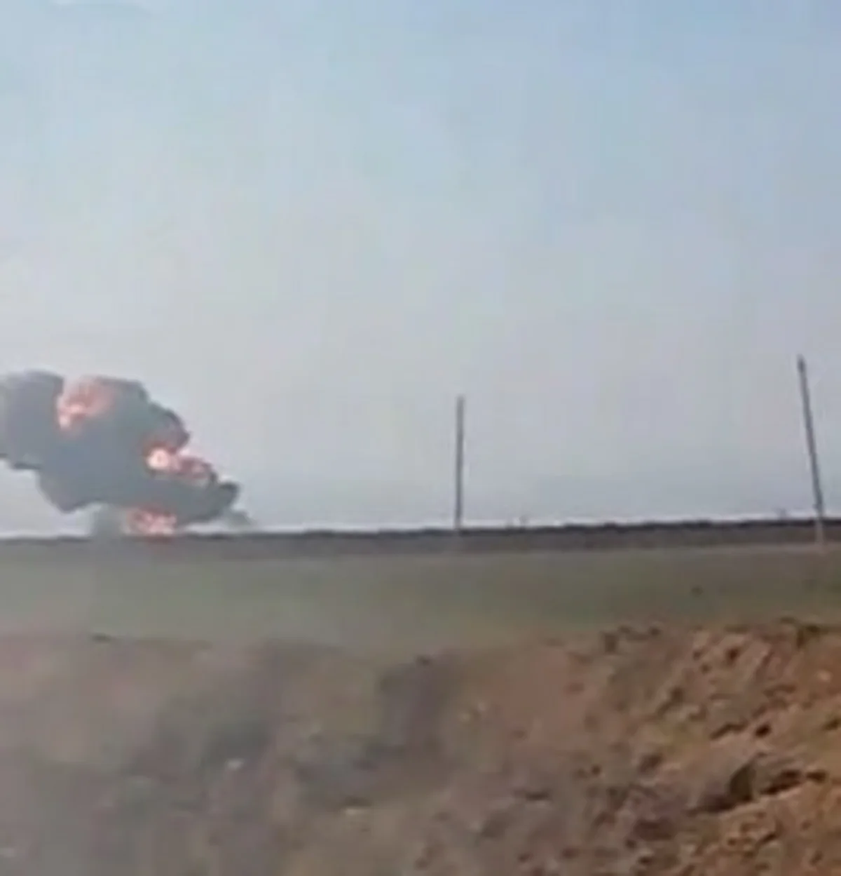 Azərbaycan Müdafiə Nazirliyi Ermənistan hərbi helikopterinin məhv edilməsi anının görüntülərini yayıb