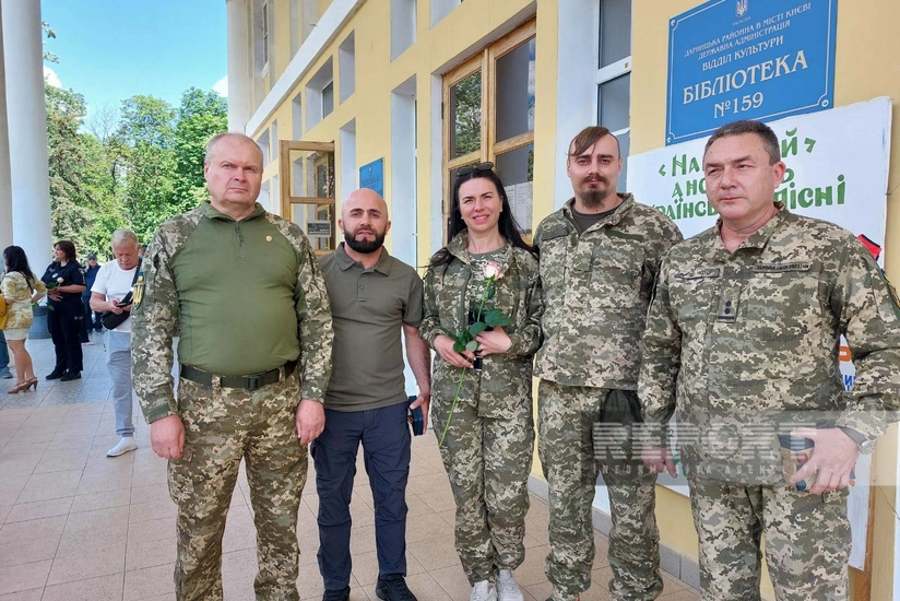 Ukraynada daha bir azərbaycanlı müharibədəki xidmətlərinə görə təltif olunub