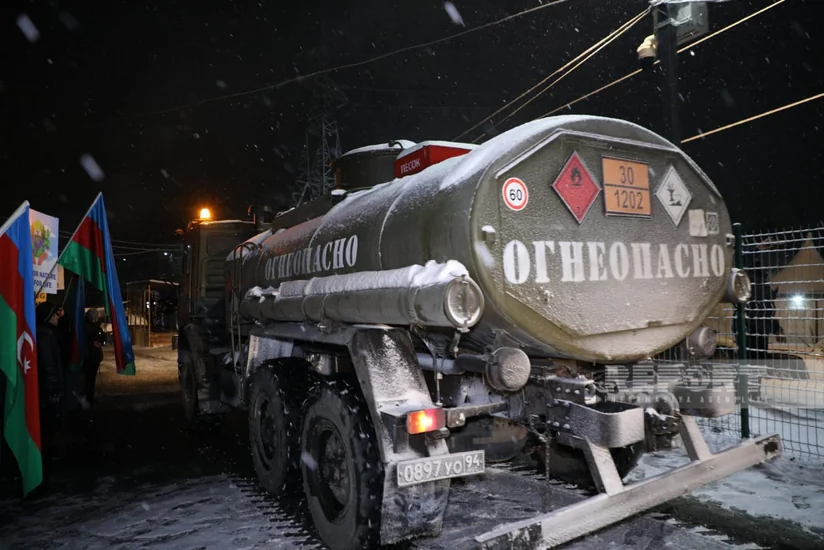 Xankəndi-Laçın yolunda sülhməramlıların 62 avtomobili maneəsiz keçib - YENİLƏNİB-9 